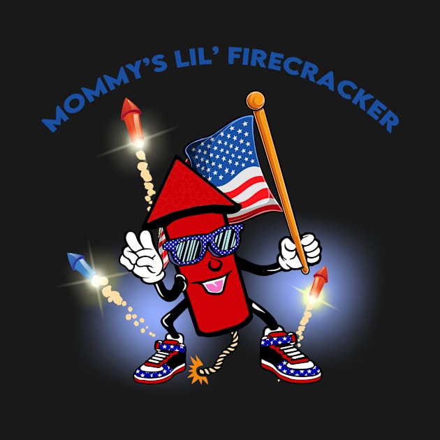 Mommy's Little Firecracker 4th of July by WalkingMombieDesign