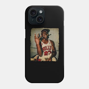 Michael Jordan Black Smoke Vintage Phone Case