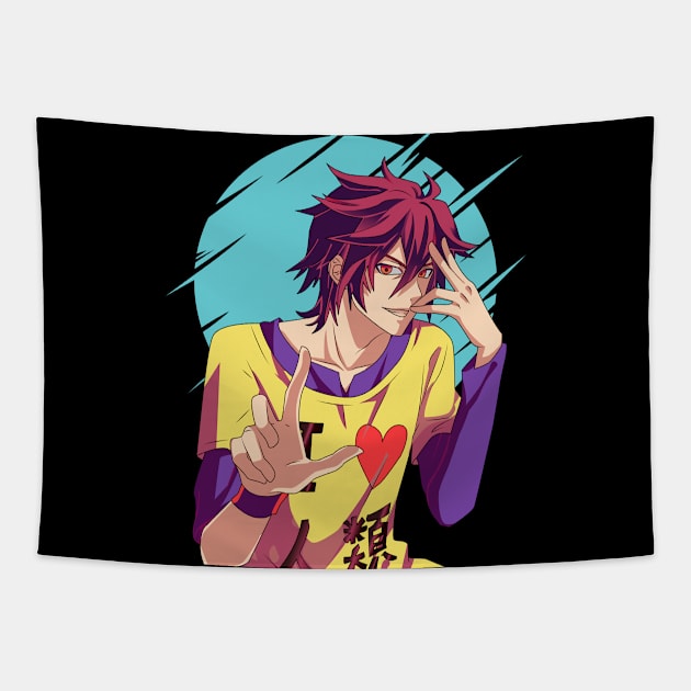 No Game No Life - Sora Tapestry by Hala Art