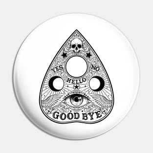 Ouija Planchette Board. All seeing eye Pin