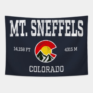 Mt Sneffels Colorado 14ers Vintage Athletic Mountains Tapestry