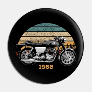 1968 Norton Commando Vintage Motorcycle Design Pin