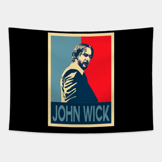 John Wick Hope Poster Tapestry by Chinadesigns