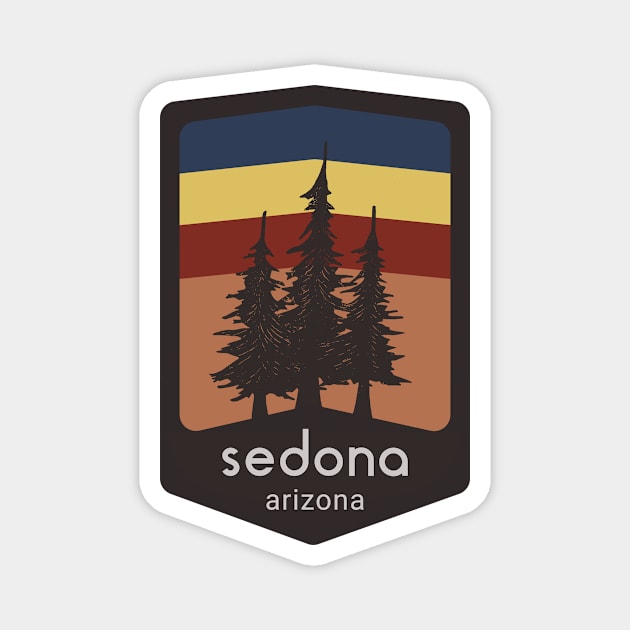 Sedona, Arizona Logo Apparel & Accessories Magnet by bahama mule