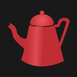 Red Retro Vintage Aestetic Teapot T-Shirt