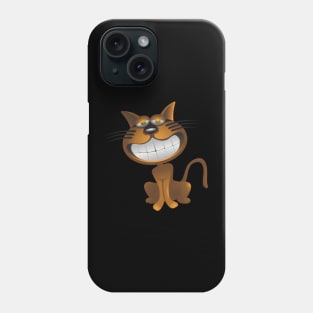 cat with a big smile Phone Case