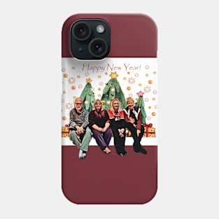 Happy New Year (4 on 3 trees) Phone Case