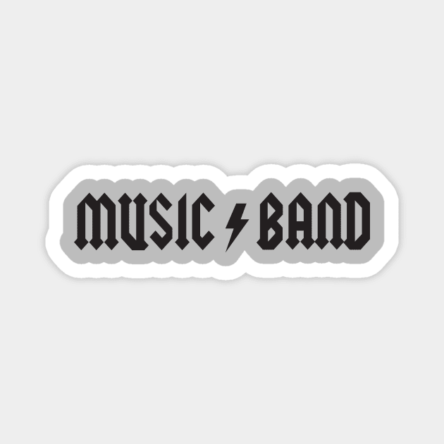 Music Band T-Shirt Magnet by dumbshirts