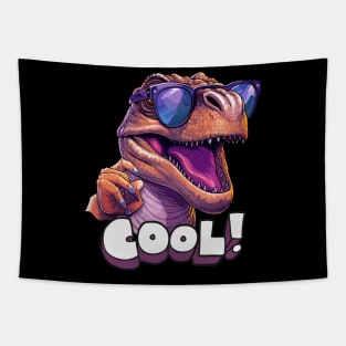 Cool T-Rex With Sunglasses Tapestry