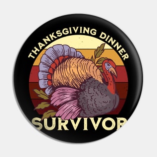 Thanksgiving Survivor Turkey Pin