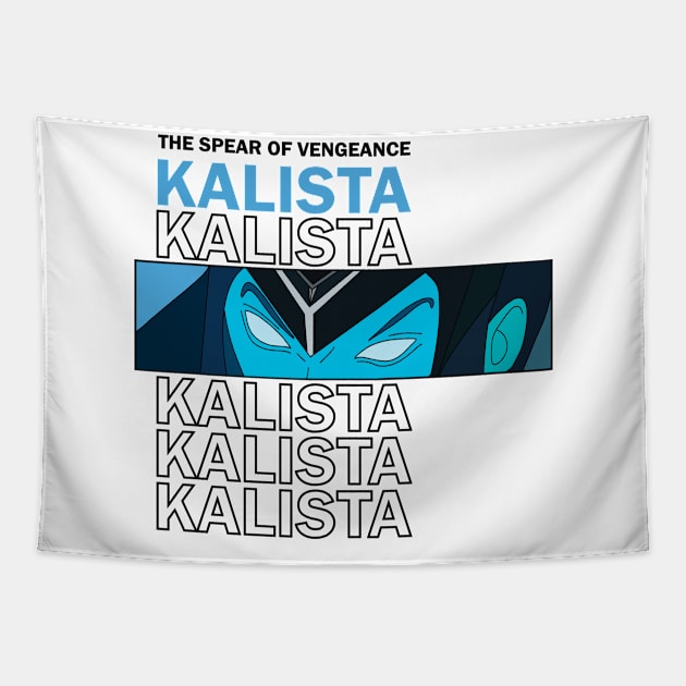 Kalista The Spear of Vengeance Tapestry by thenewkidprints