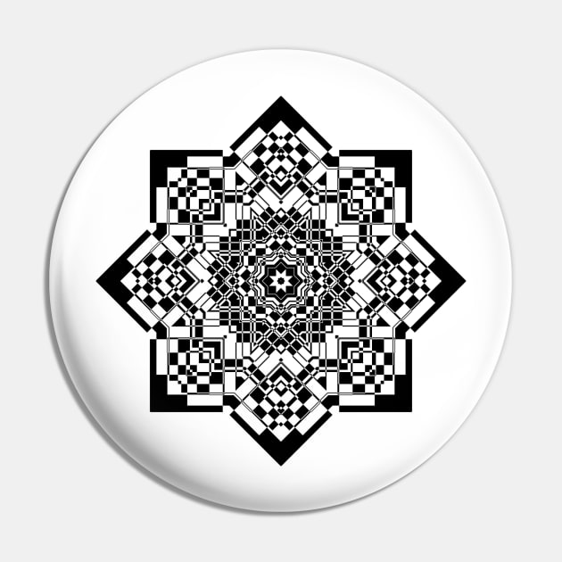 Abstract Snowflake Pin by Winterplay