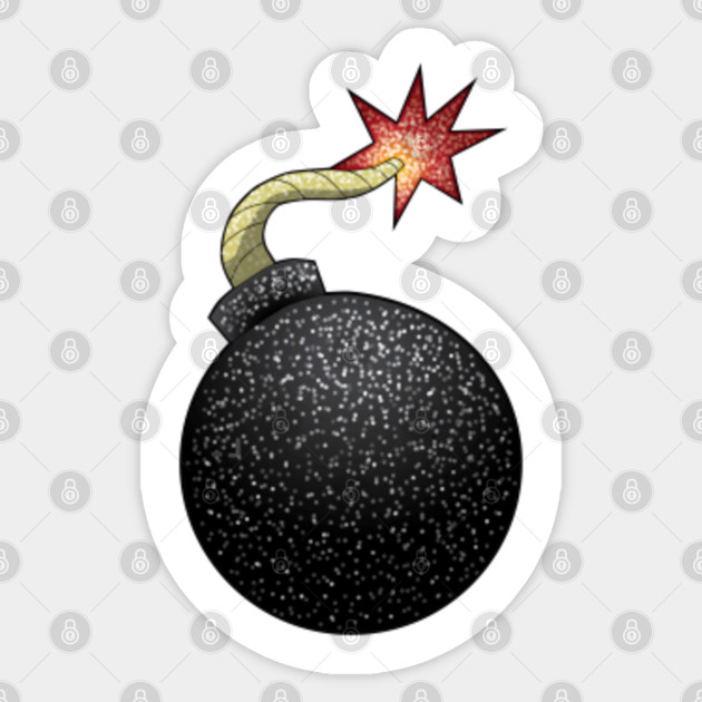 Glitter Bomb Glitter Sticker TeePublic