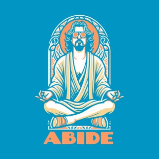 Zen Mindful Dude Lebowski Meditation Retro T-Shirt