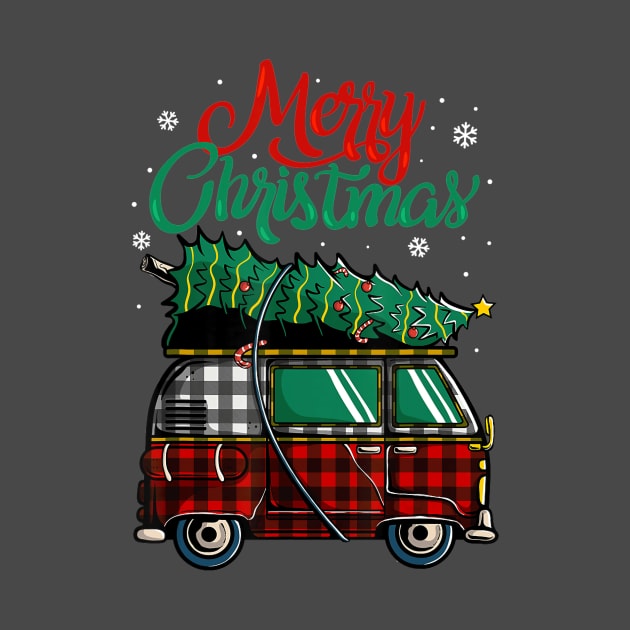 Christmas Camper Van by Folkbone