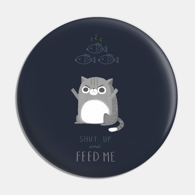 Hungry Cat Pin by jennso