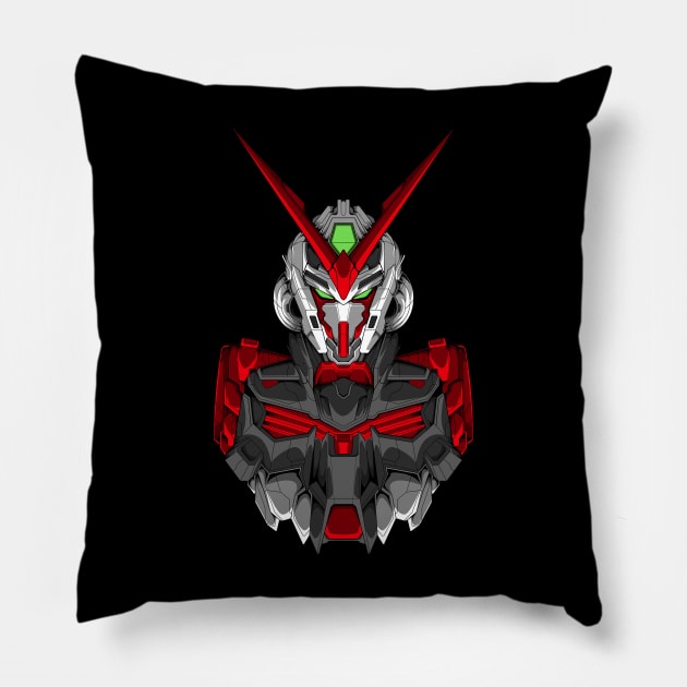 Red Gundam Pillow by WildBrownies