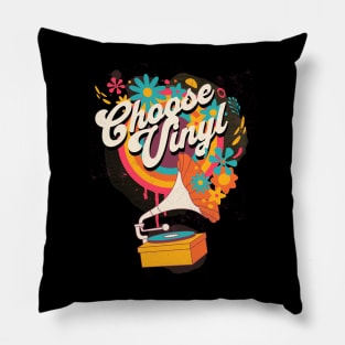 VINYL  - Choose Vinyl Vintage Pillow