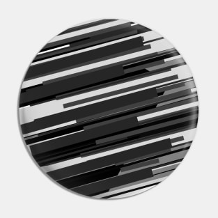 Black and White Stripes Pin