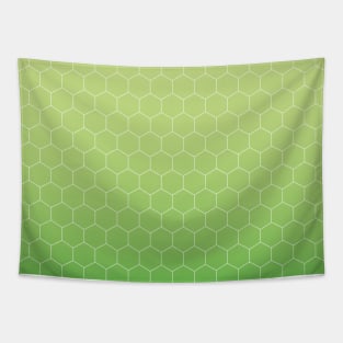 Green honeycomb Tapestry