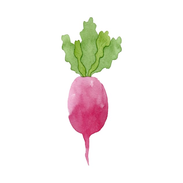 Cute and ripe watercolor beetroot by vadimfromm