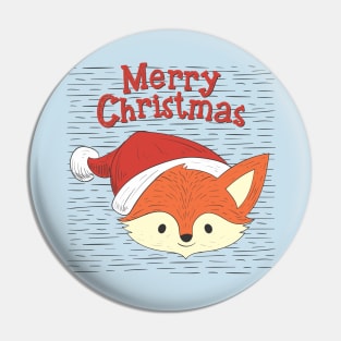 Christmas fox - Happy Christmas and a happy new year! - Available in stickers, clothing, etc Pin