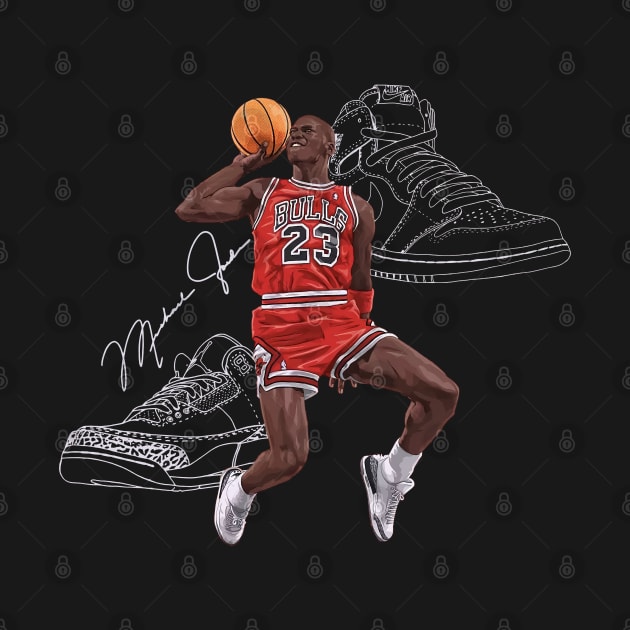 BASKETBALLART -CHICAGO MVP 23 by JORDAN-ART23