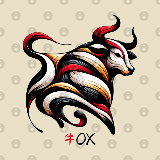 Ox Zodiac Sign by 2HivelysArt