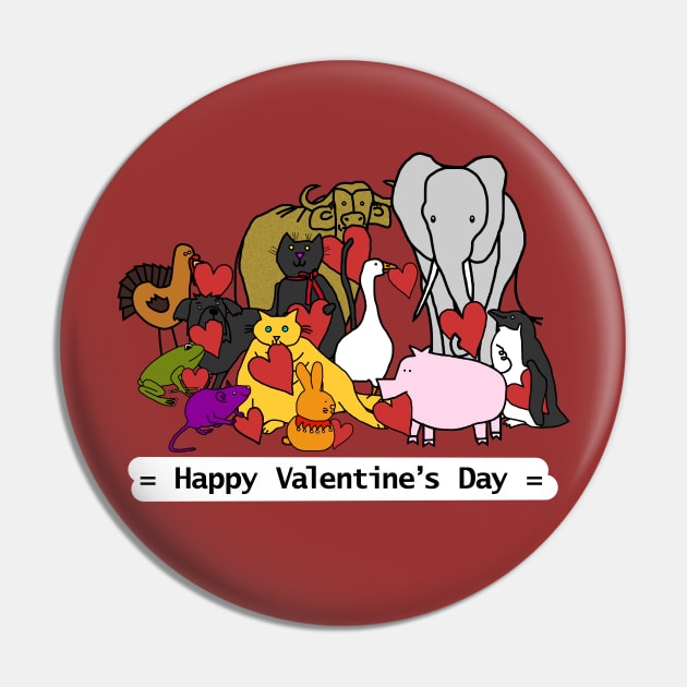 Happy Valentines Day from These Cute Animals Pin by ellenhenryart
