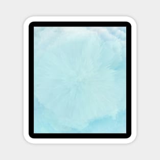 Fluid Pour Floral Flower Aqua Magnet