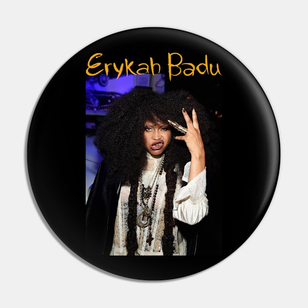 Retro Vintage Erykah Pin by Guitar Speak Podcast