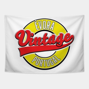 évora portugal vintage style logo Tapestry