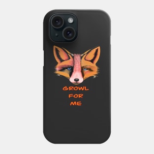 GROWL FOR ME BLUE EYED FOX CUTE Phone Case