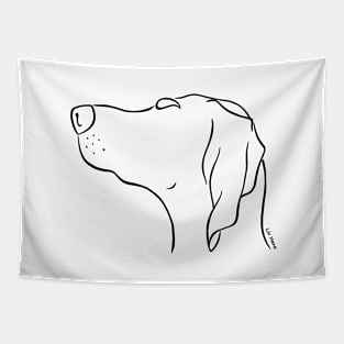 Magyar Vizsla silhouette outline Tapestry