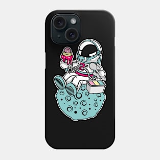 Astronaut Eating Ice Cream Phone Case