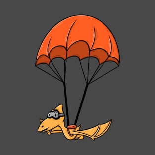 Parachuting Pterodactyl T-Shirt