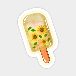 Fresh Sunflowers Ice Pop Magnet