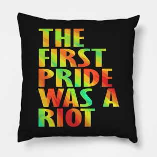 The First Gay Pride was a Riot Abstract Design Pillow