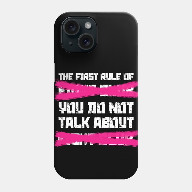 The First Rule of Fight Club Phone Case by G! Zone