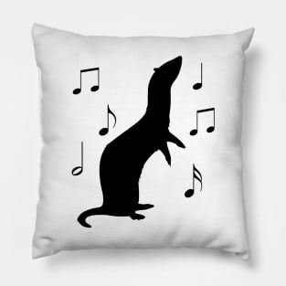 Cute Ferret Dancing to Music Pillow