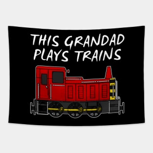 Father's Day Train, This Grandad Plays Trains Tapestry