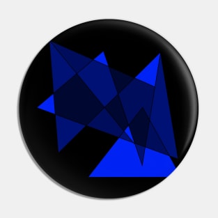 blue triangles Pin