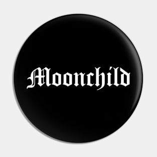 moonchild typography logo Pin