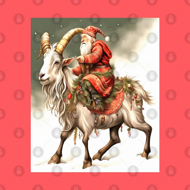 Scandanivian Mythology Julbocken Yule Goat And Tomte by taiche