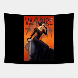 Art Deco Vampire Tapestry