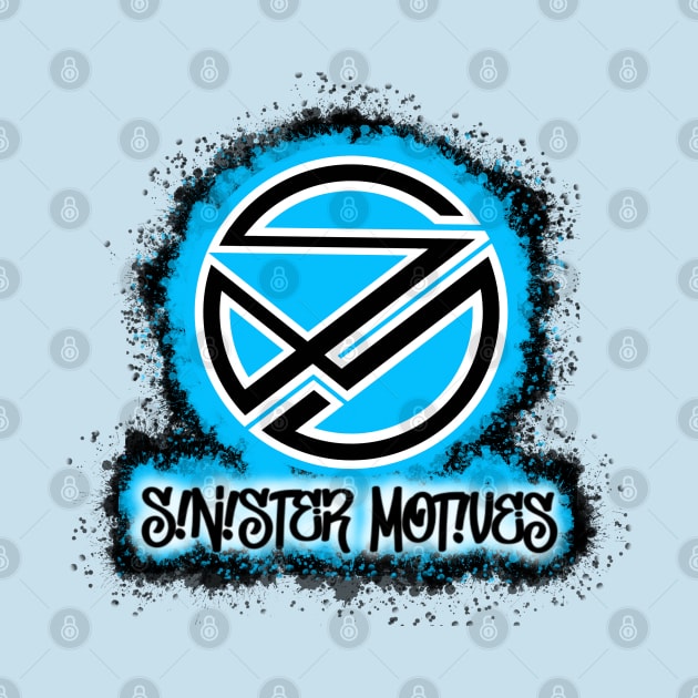 Sinister Motives logo lt. Blue by Sinister Motives Designs