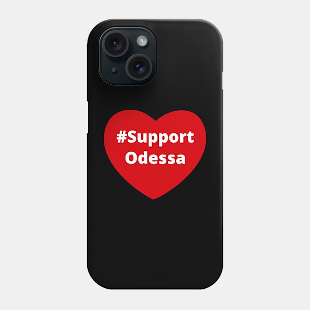 Support Odessa - Love Hashtag Heart Phone Case by support4love