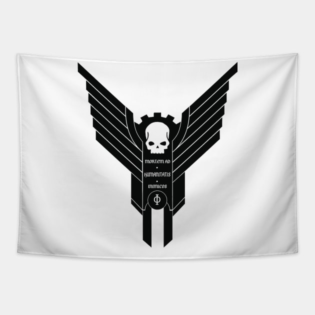 Mechanicus emblem Tapestry by BrainDrainOnly