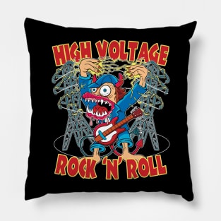 High Voltage Rock N Roll Pillow