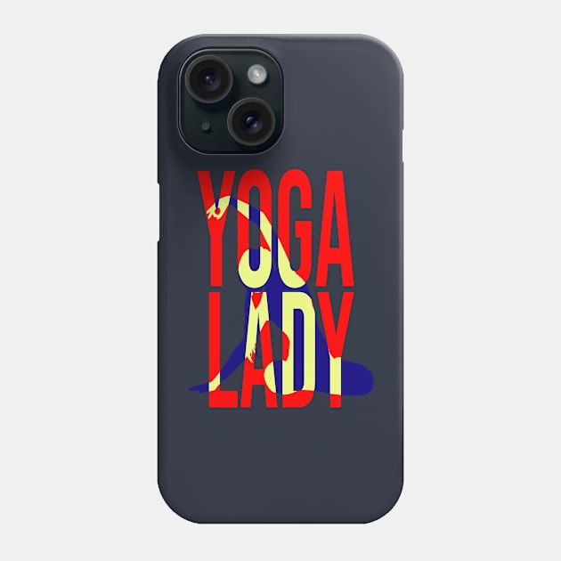 Yoga Lady - T shirt for Yoga Life Phone Case by Hemos Works